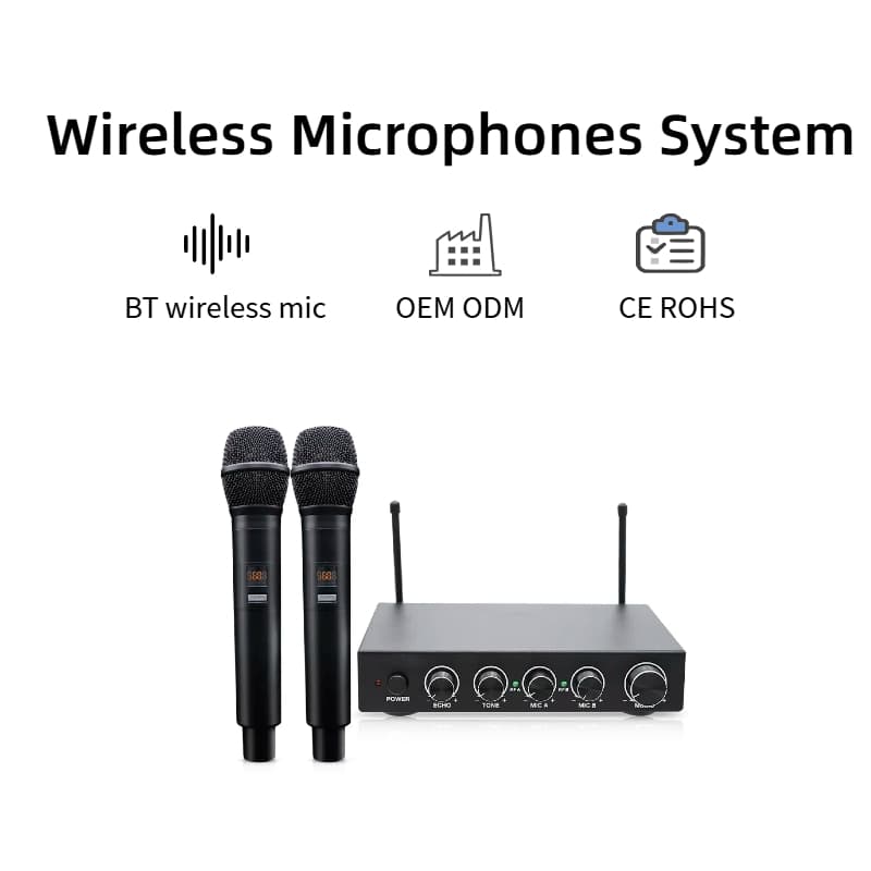 Support TV PC Soundbar...Customized Professional Machine System Handheld Wireless Microphone Karaoke