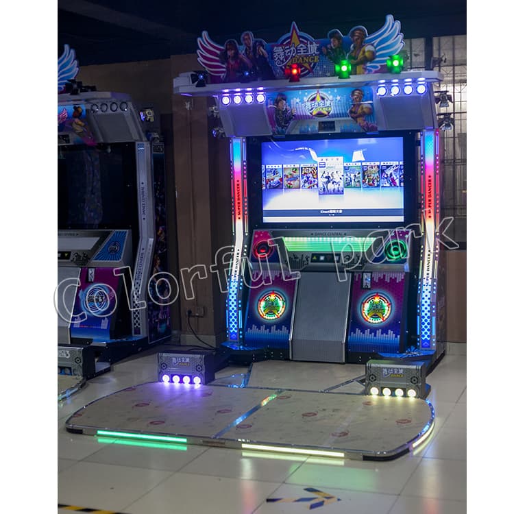 Colorful Park Luxury Amusement 2 Players Arcade Dancing Video Machine Coin Operated Music Over 100 Songs Games Machine for Shopping Mall