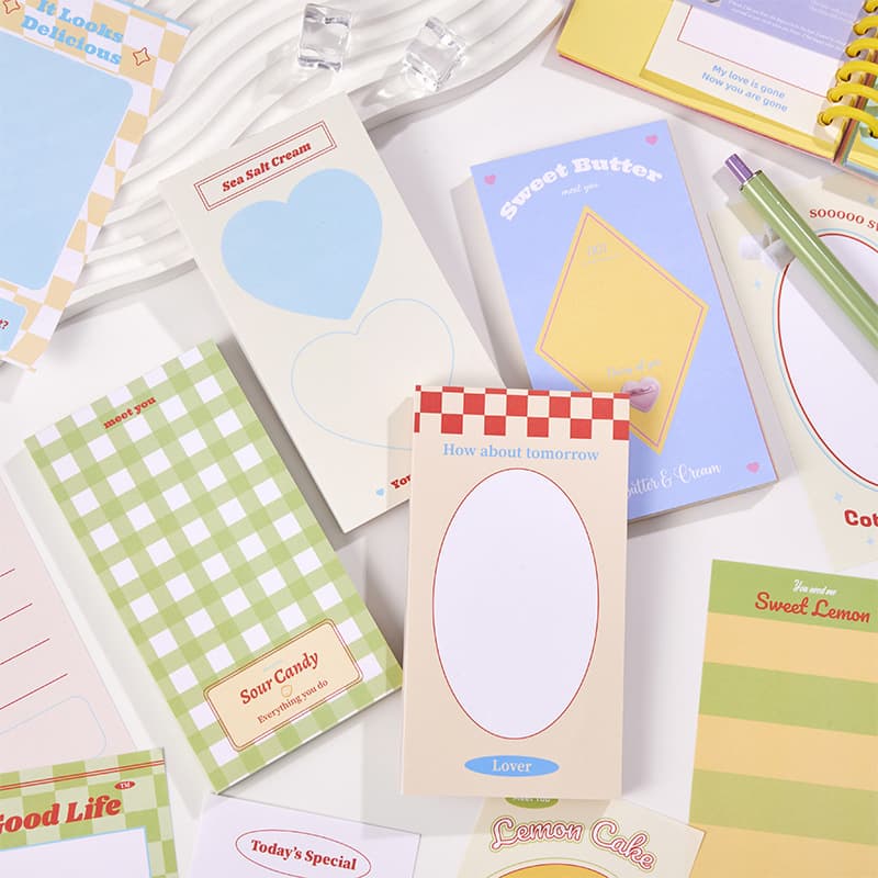 School Supplies Creative Korean Style Simple Tearable Message Memo Paper Note Pad