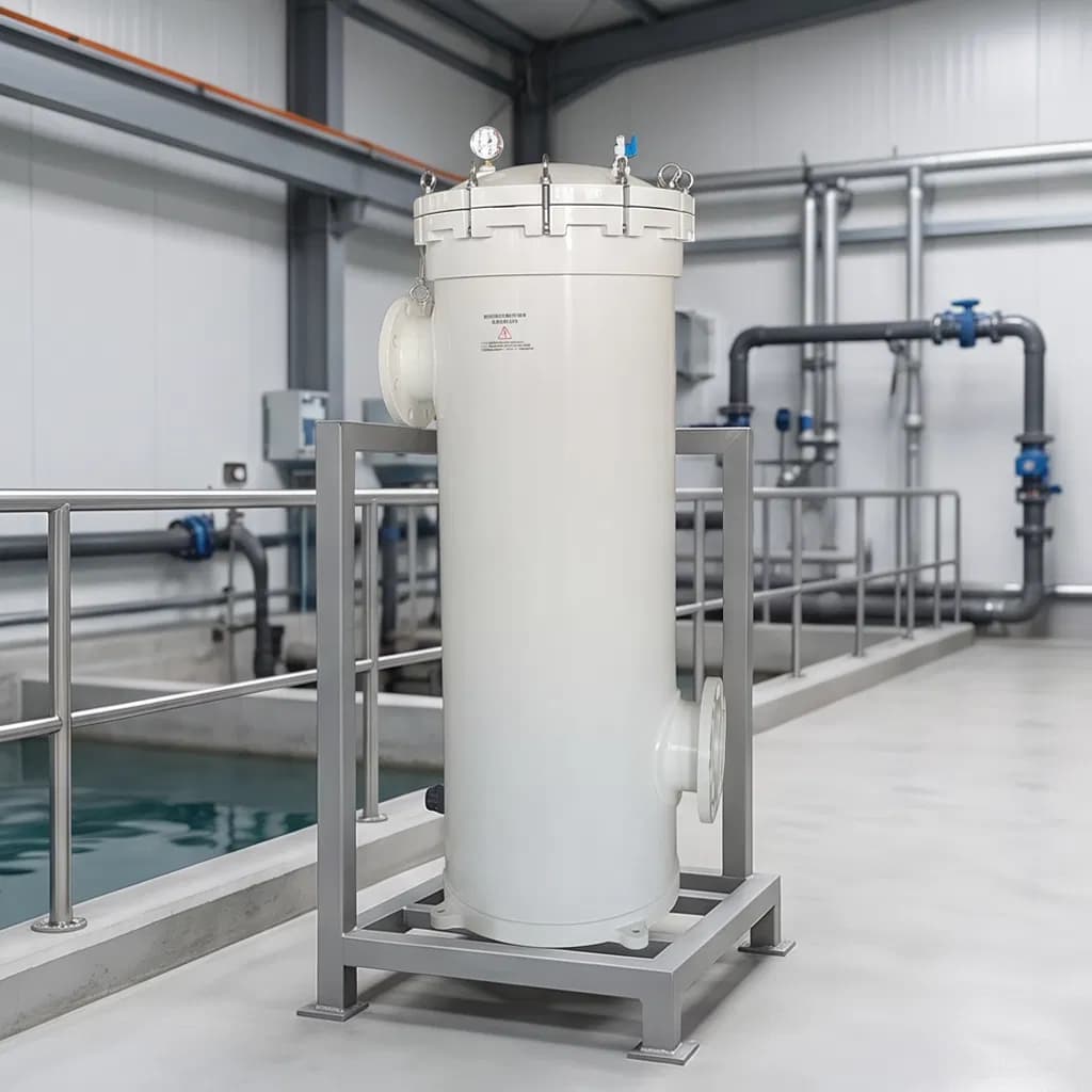 Corrosionxjr Fiberglass Bag Filtration System for Chemical Process Circulation