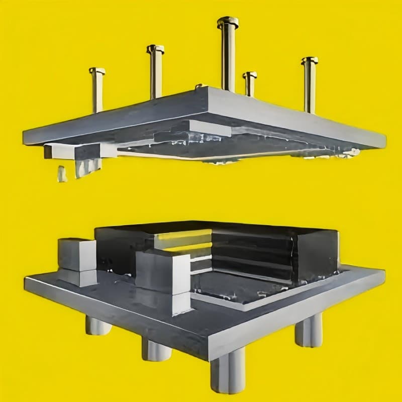 High Shear Modulus Elastomeric Rubber Reinforced Steel Bridge Bearing