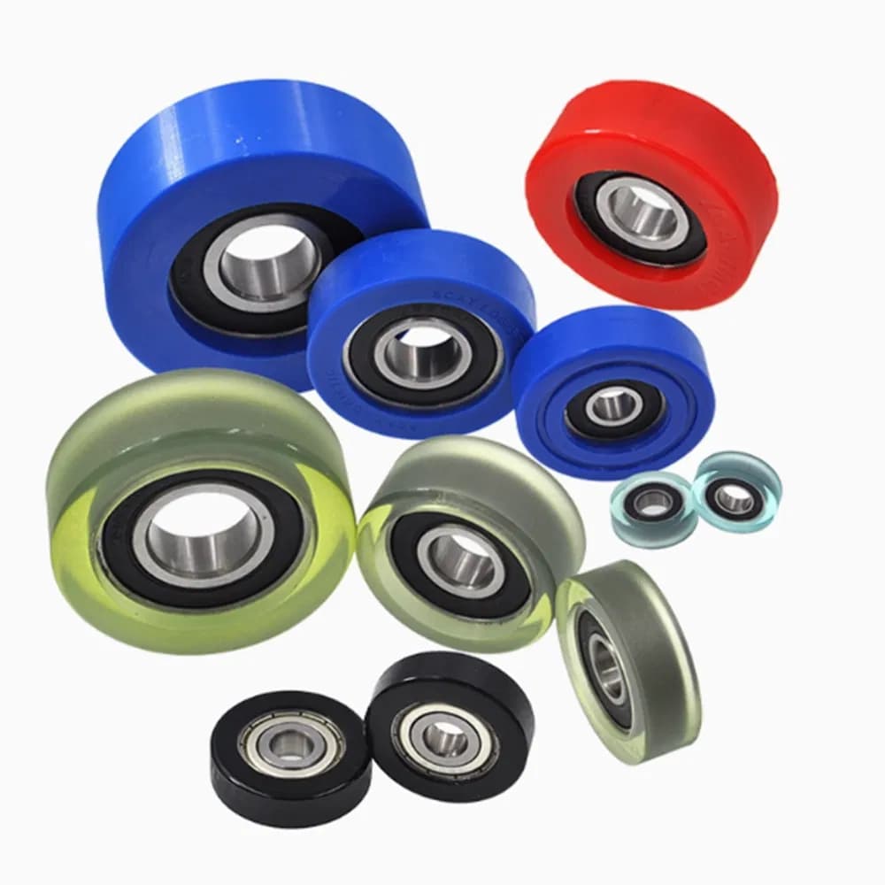 Miniature Bearing Rubber Coated Bearing 608 with Nylon Wheel Bearing 8X28X12mm