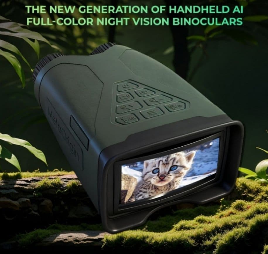 Ai Full Color Night Vision Binoculars 10000mAh Ultra-Long Battery Life 8X Digital Zoom HD Night Vision Device for Outdoor Surveillance and Scouting