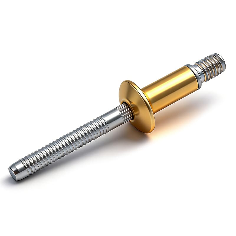 High Strength Open Type Dome Head Aluminium/Steel Locking Large Flange Head Steel Window Magna-Bulb Type Blind Rivet