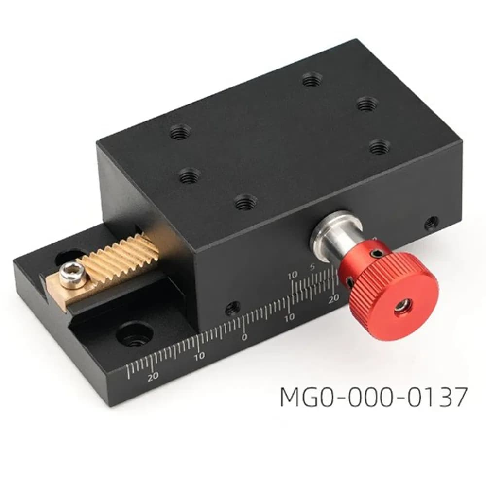 X-Axis Dovetail Groove Slide Table Small Gear Rack Type Linear Motion Platform Block