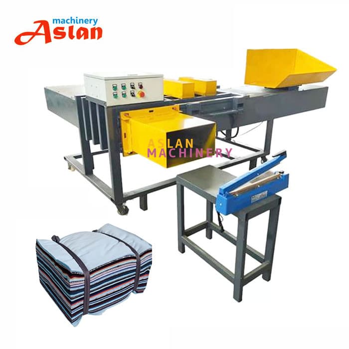 High Density Hydraulic Rag Baler Waste Wiping Cloth Compactor Recyling Machine