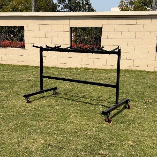 Durable Folding Chair Transport Cart Event Banquet Conference Storage Commercial Chair Trolley