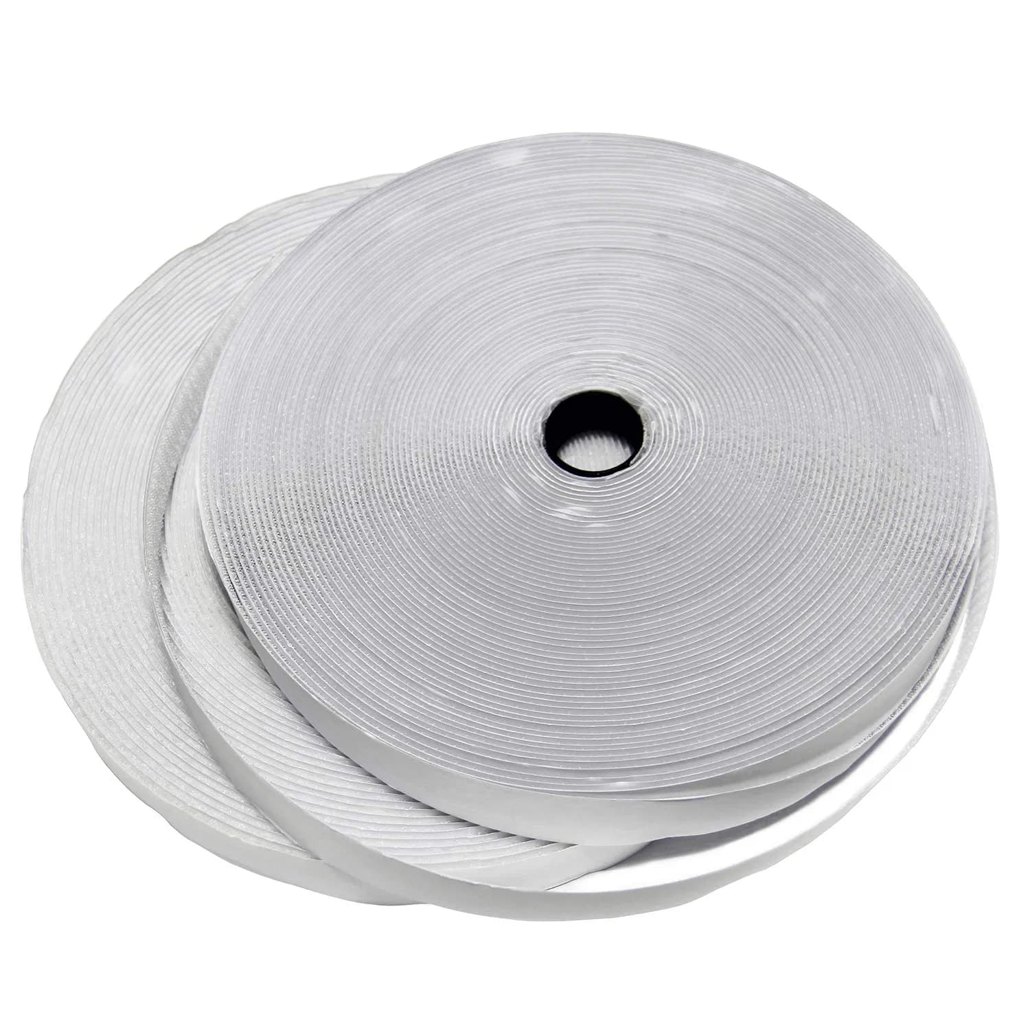 Self Adhesive Hook and Loop Tape Roll Used in Home|Office|School-White