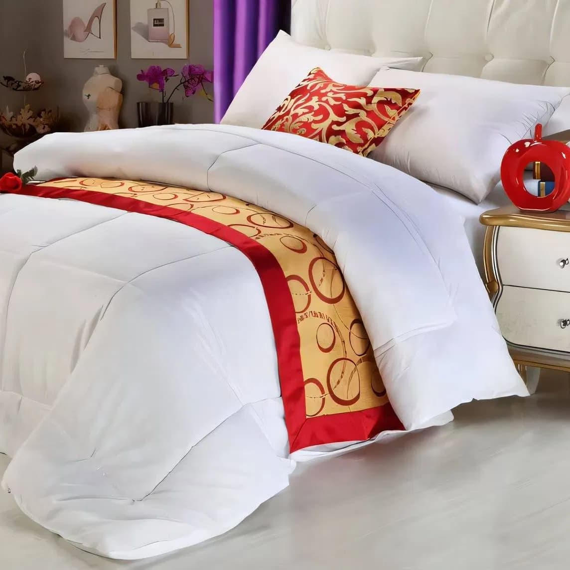Wholesale Custom Queen Size 100% Cotton Soft Quilted Comforter Duvet Sets Quilt