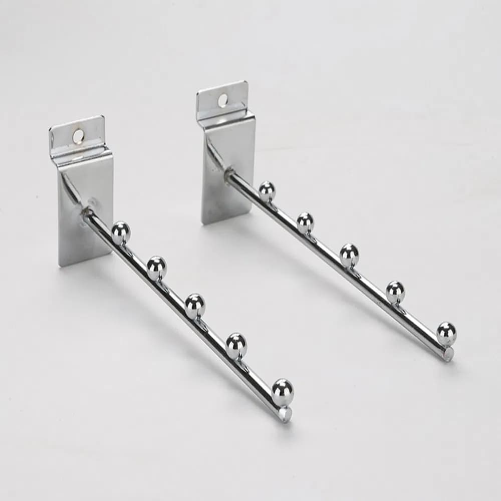 Best Price Single Wire Multi Functional Slatwall Hook in Black/Gold/Silver/White with Steel Ball Made of Iron/Galvanized for Hanging Slot Board Displays Items