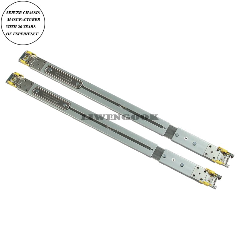 High-Load-Bearing Smooth-Smooth Server Rails Suitable for 1u Short Chassis