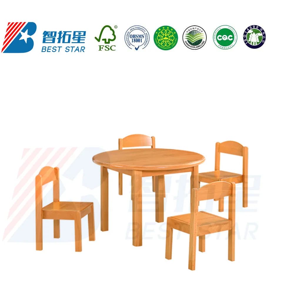 Kids Furniture Table and Chair Sets, modern Kindergarten School and Preschool Classroom Furniture, Wooden Nursery and Children Care Center Furniture