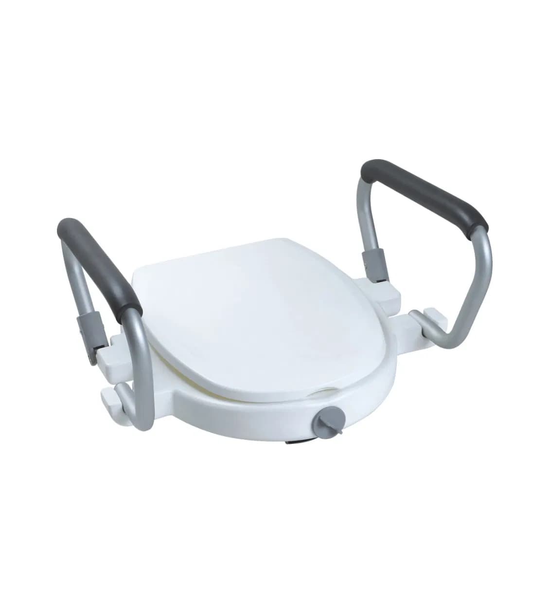 Disabled Plastic Raised Toilet Seat with Lid with Armrest