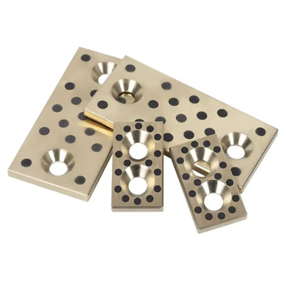 18-100mm Oil-Free Self-Lubricating Copper Graphite Wear Slide Plate