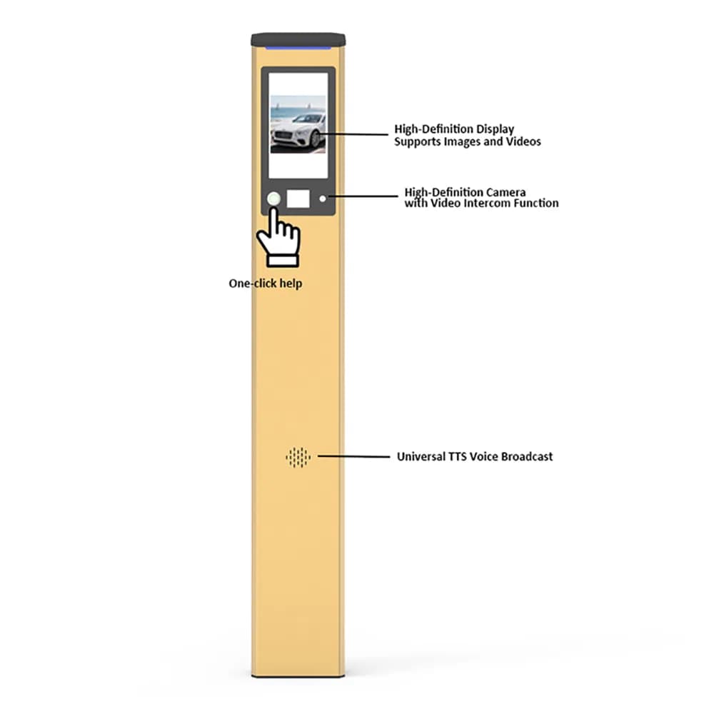 Vehicle Barriers with Mobile Anpr Camera LCD High Speed Dash License Plate Recognition Camera Car Parking License Plate Recognition System