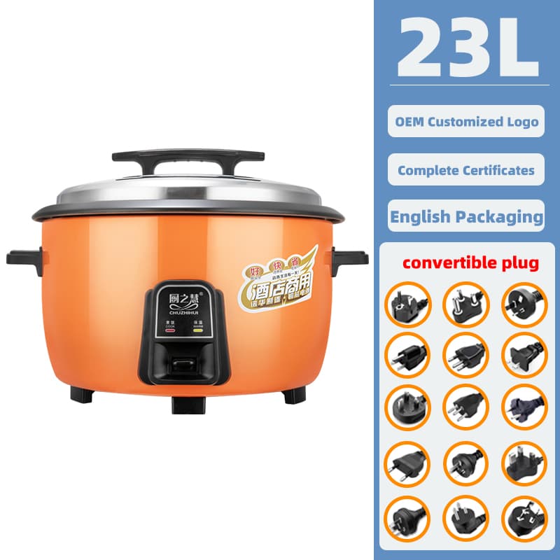 23L Commercial Big Electric Rice Cooker with CE CB CCC ISO9001 Certificate