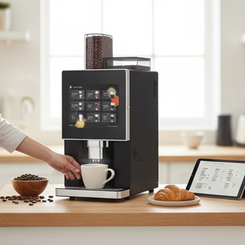 Cheap Price Touch Screen Leading Manufacture Maker Table Type Coffee Vending Machine