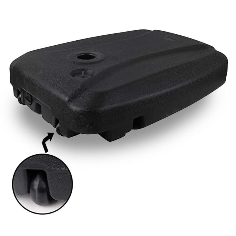 Ynb002 Water Filled Banana Umbrella Base with Wheels Umbrella Water Base