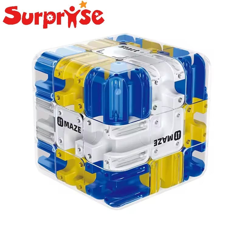 3D Rotating Ball Cube 3X3X3 Mini Variable Track Maze Bead Puzzle Plastic ABS Children's Thinking Toy Birthday Gift