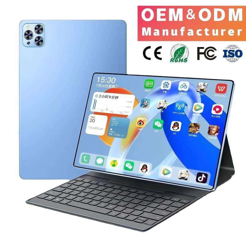 New 10.1 Inch Mtk Android 8.0 Tablet PC Business Use Wi-Fi GSM GPS Google Play Bt Keyboard Leather Case 32GB RoHS Certified