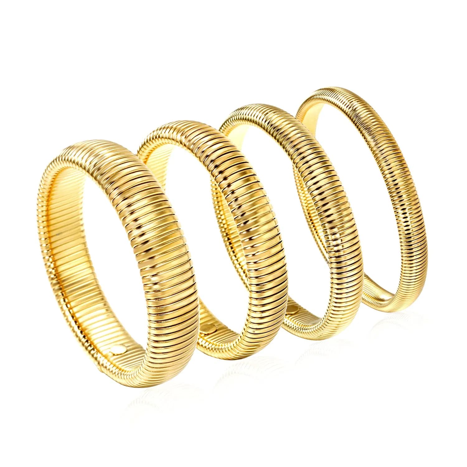 Ason Jewelry European and American Simple Fashion Bracelet Elastic Stainless Steel Bangles