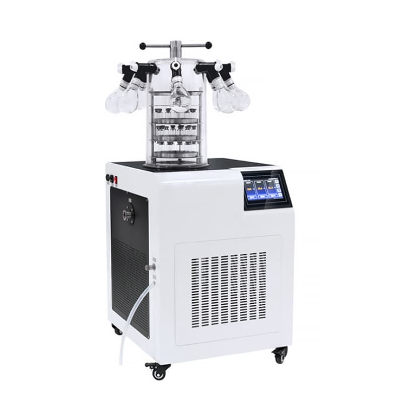 Laboratory Vacuum Freeze Dryer Machine with Manifold System for Vaccine Food Fruit