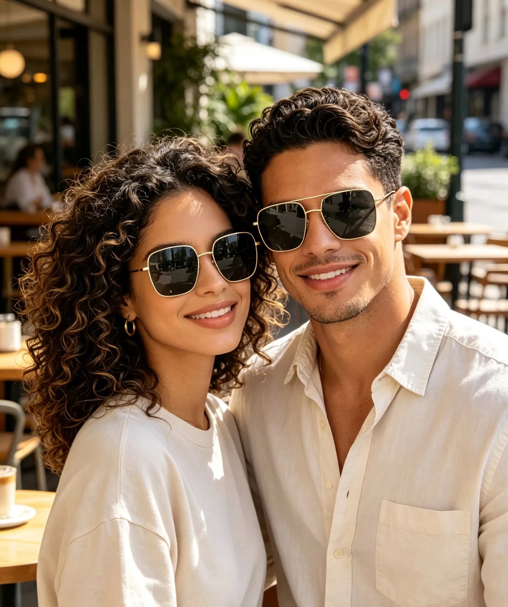 Fashion Unisex Frame UV400 Protection Polarized Couple Sunglasses for Outdoor Travel