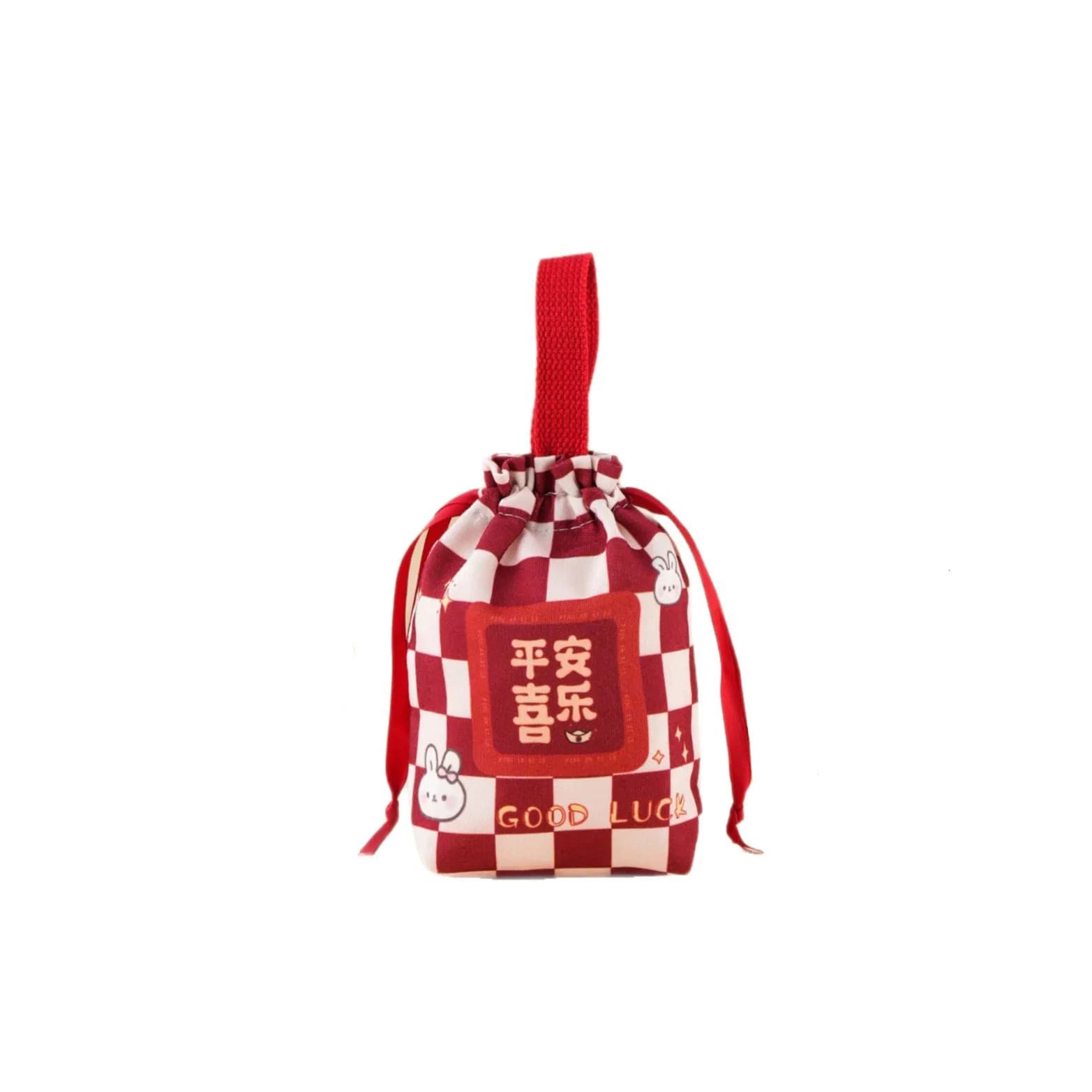 Holiday Gifts Pouch Cotton Drawstring Bags Eco Storage String Bag with Handle