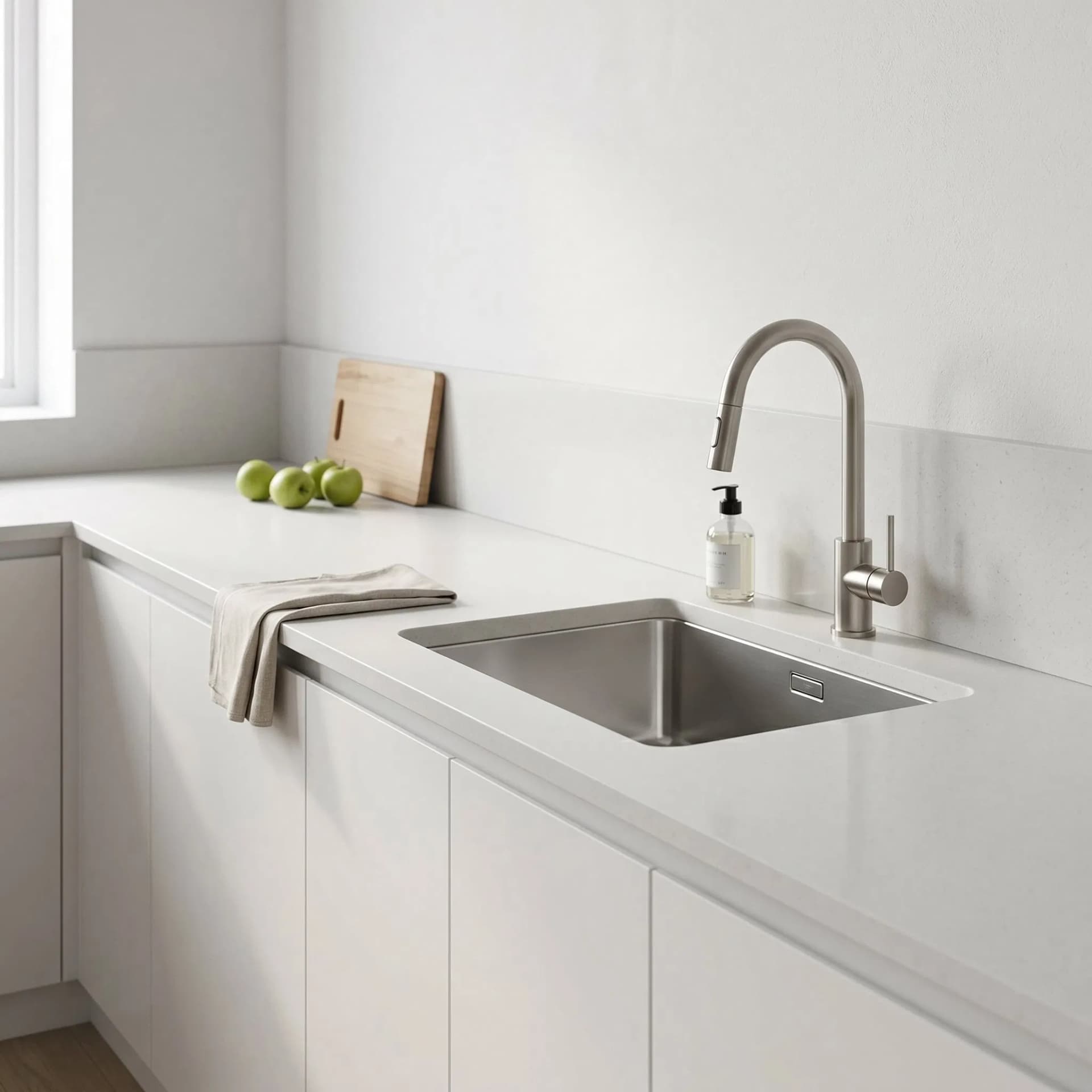Commercial Engineered Quartz Stone Countertop for Hotel Kitchen Project Wholesale Supplier