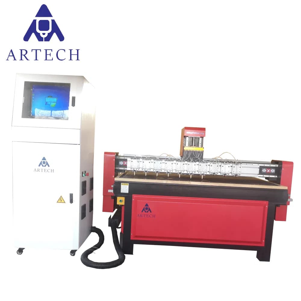 Art Multi Head CNC Glass Cutting Machine with Air Floating Table