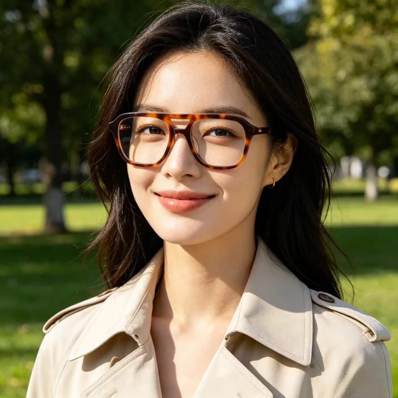 Tortoiseshell Square Glasses Clear Lens Men Women Retro Classic Fashion Optical Style