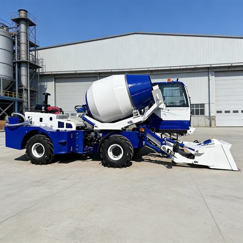 High Efficiency Self Loading Concrete Batch Mixer Pump with Digital Weighing System, Concrete Machinery, 3-in-1 Self-Loading Truck