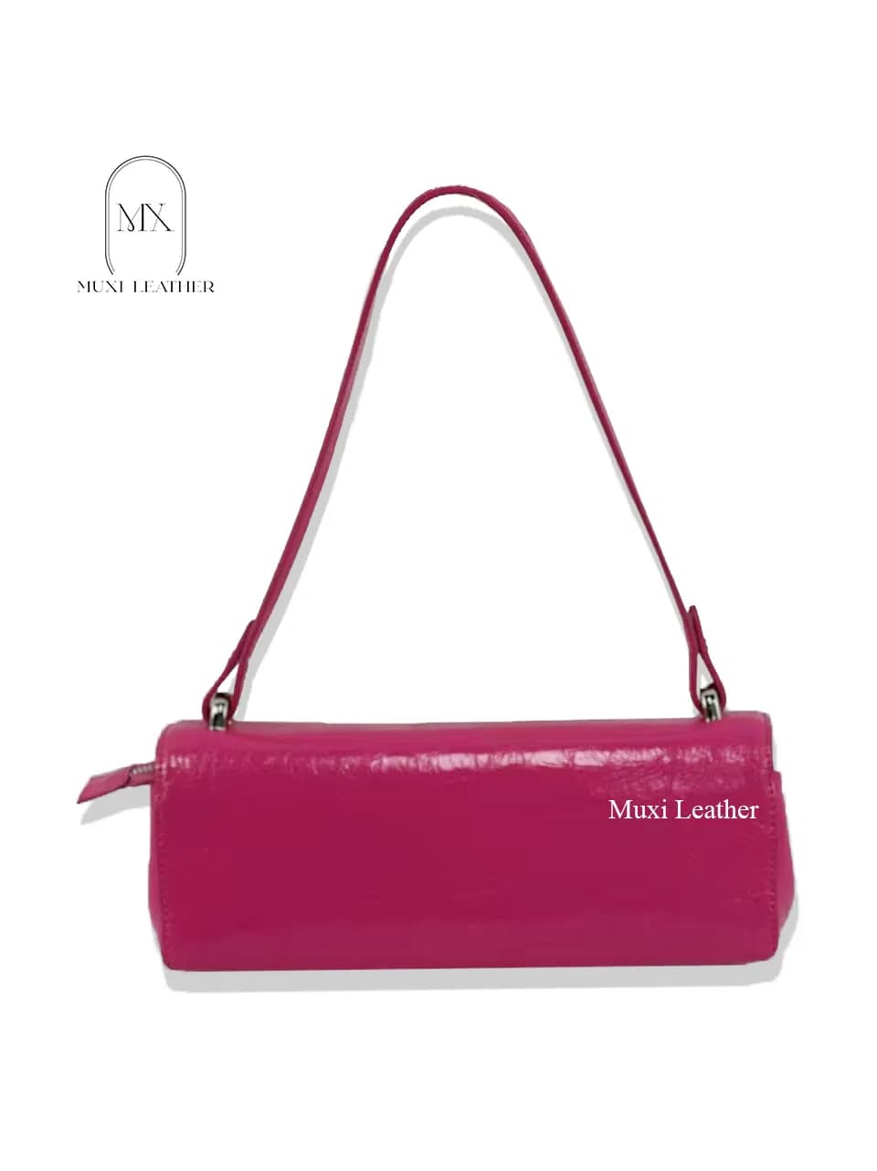 Fashionable and Western Style Handbag Four New Baguette Bag Creasing Trend Fashion Simple Shoulder Underarm Women's Bag