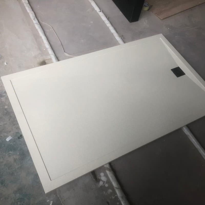 White Porcelain Slab Sintered Stone Shower Panel for Bathroom Shower Enclosures