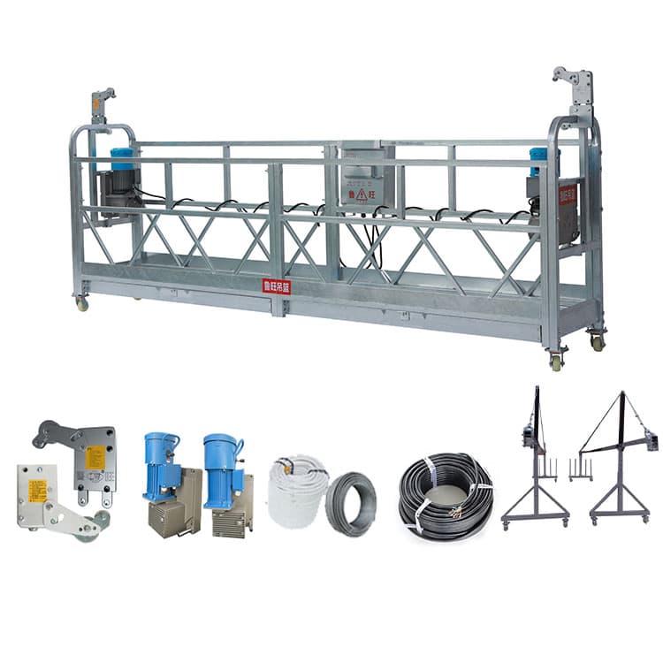 Zlp800 Aluminum Automatic Portable Suspended Access Lifting Platform Gondola Swing Cradle for Adults Lift Building Window Cleaning Lifting