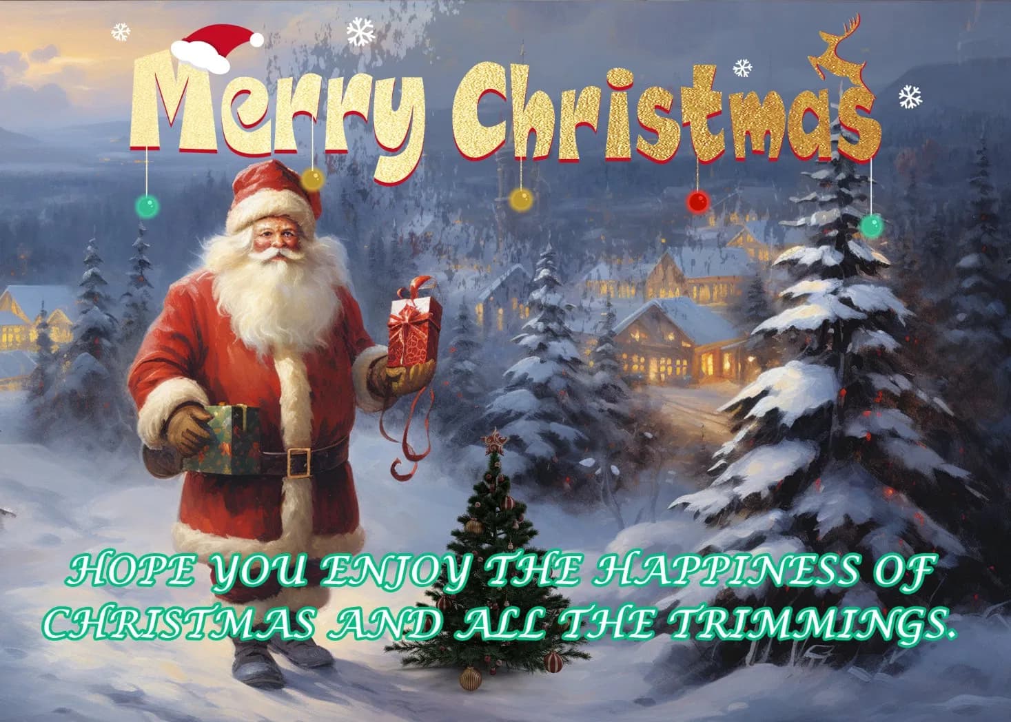Customization of Horizontal and Vertical Christmas Greeting Cards