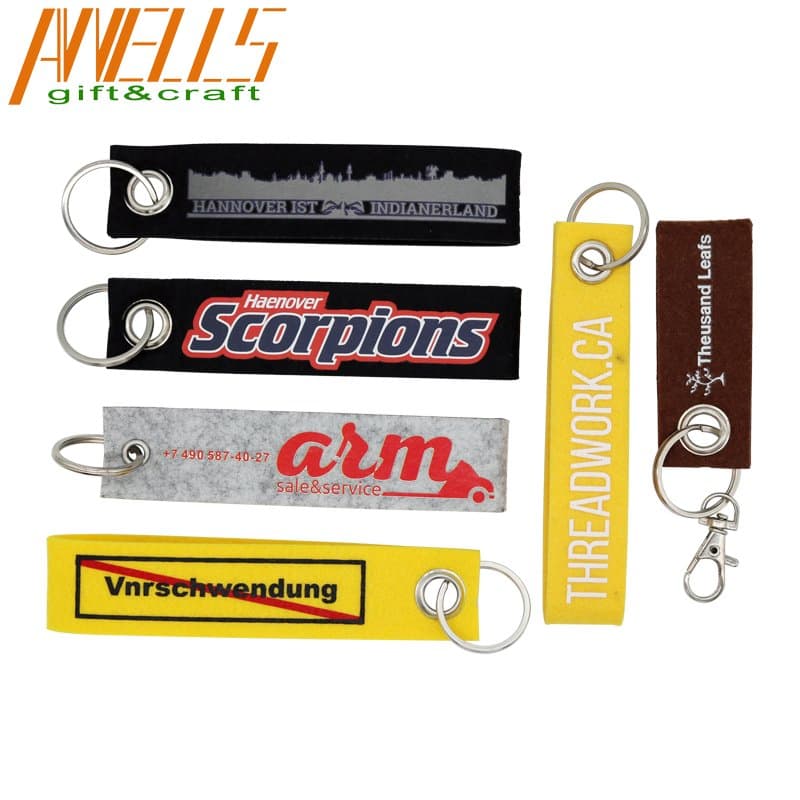 Fashion Style Carabiner Polyester Webbing Backpack Hooks Multi-Purpose Keychain for Zipper