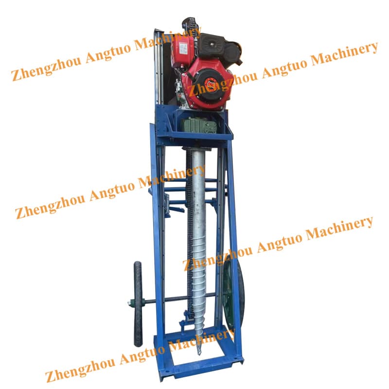 Wide Application Helical Pile Driver Outdoor Engineering Ground Drilling Machine