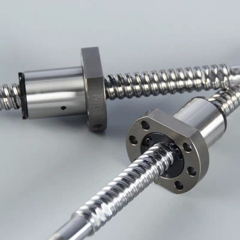 C7 Precision Rolled Thread Double Nut Ball Screw with Right Hand