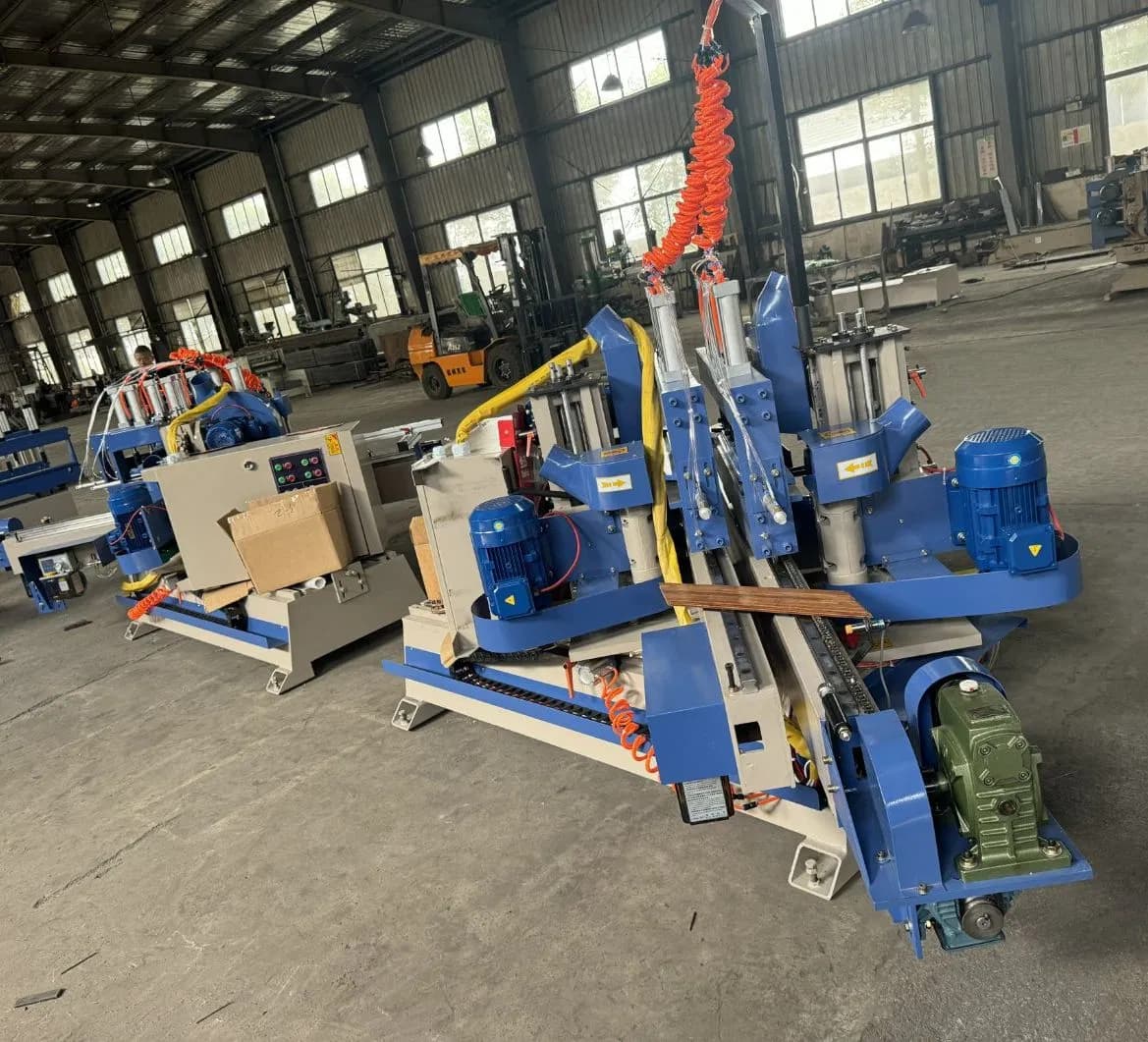 Precision Chevron Parquet Flooring Tenoner Machine for Efficient Woodworking