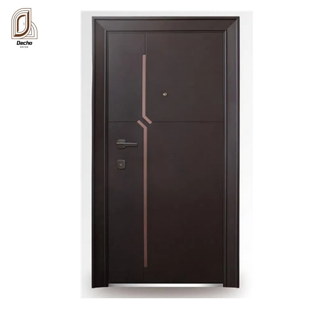 Luxury Exterior Front Safety House Main Anti-Theft Entrance Door Metal Residence Security Steel Door