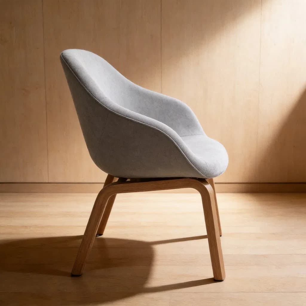 Custom Wooden Lounge Accent Chair Commercial Fabric Hotel Leisure Chairs