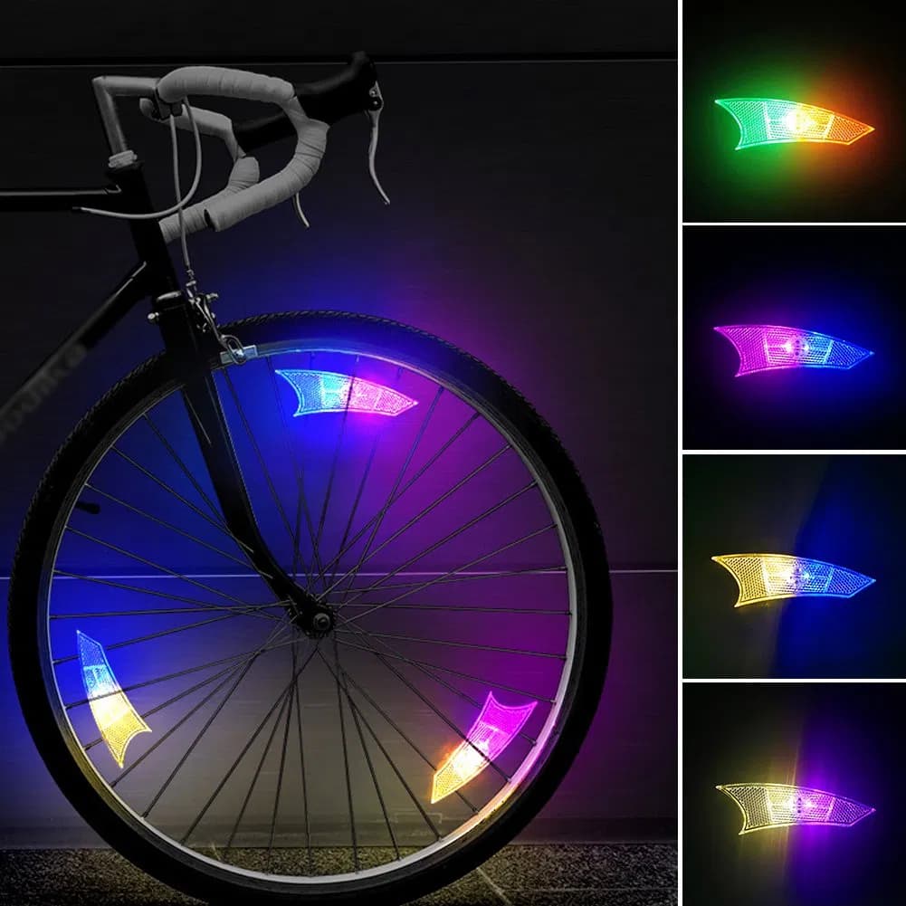 Adjustable Bicycle Spoke Lights Mountain Bike Night Riding LED Bicycle Wheel Decorative Lights