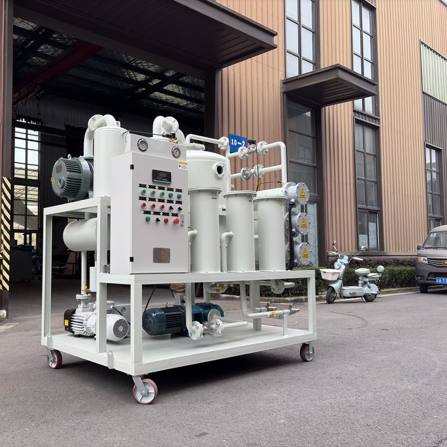 Double Stage Vacuum Dehydration Degasification Transformer Oil Purification Machine