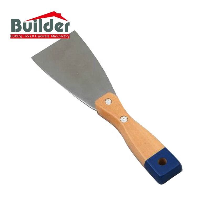 Hot Drywall Scraper Putty Knife Stainless Steel Spatula with Wooden Handle