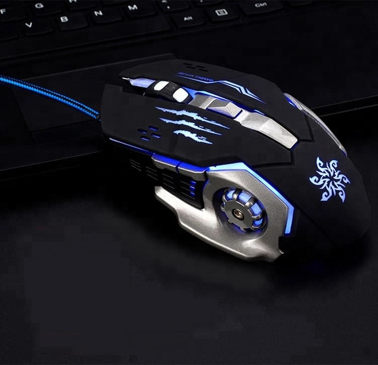 Wired USB Macro Definition Heavy 6D Gaming Mouse 3200dpi with LED Light GM6832
