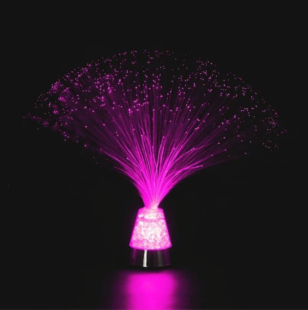 Fiber Optic Lamp Changing Light Battery USB Powered Decorative Light for Home Party and Atmosphere Enhancement Unique Gypsophila Design
