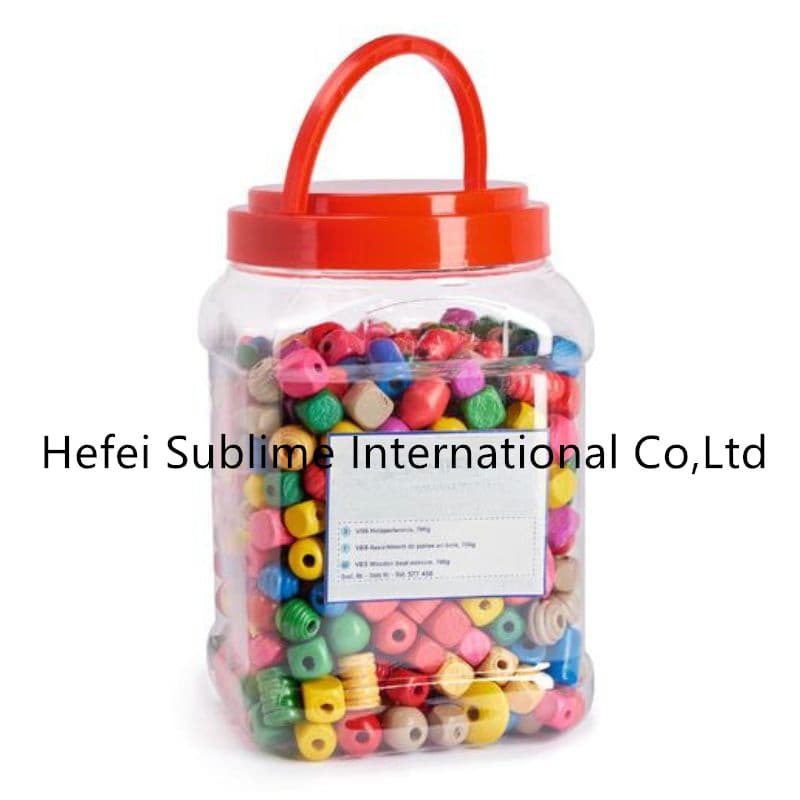 250PCS Round Paint Wooden Spacer Beads with Hole, Great for DIY Making