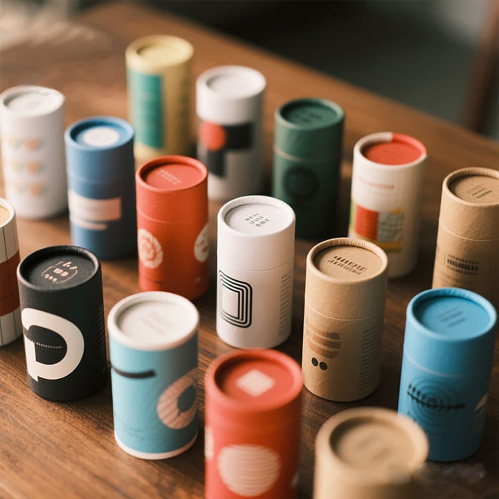 Biodegradable Recycled Luxury Custom Printing Cylinder Kraft Paper Round Gift Tube Packaging