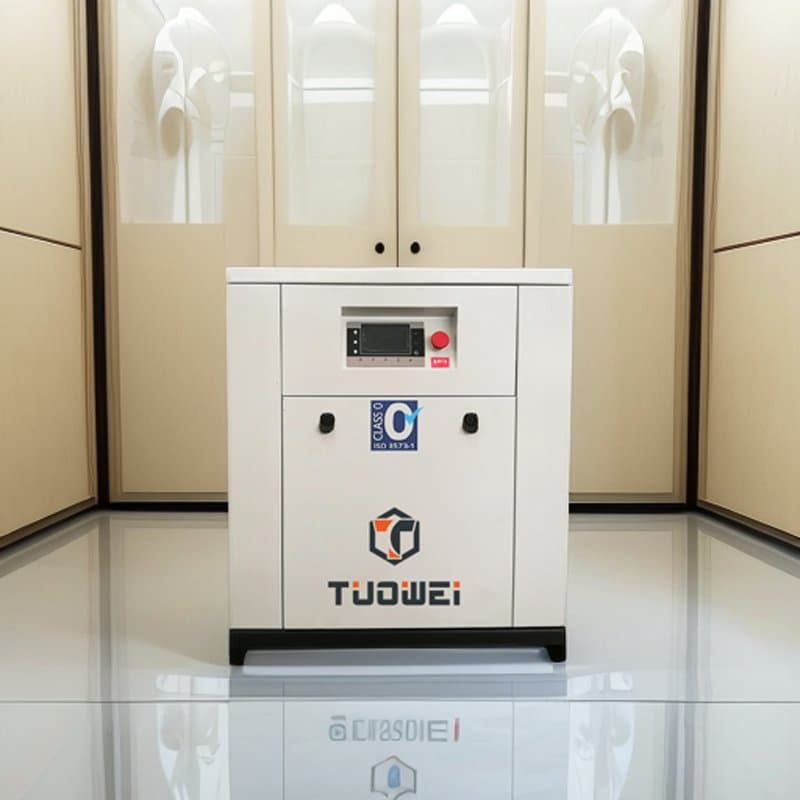 Low Price Silent 7.5kw 8bar Scroll Oil Free Air Compressor for Medical Ventilator